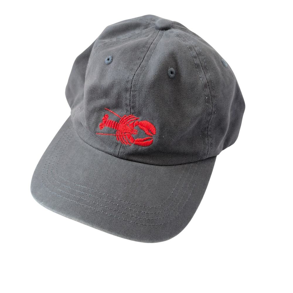 Belted Cow‎ Company Lobster Embroidered Baseball Cap Adjustable Hat Maine Preppy